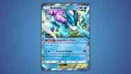 Suicune ex's card as seen in the game (Image via The Pokemon Company)